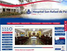 Tablet Screenshot of hospitalsanrafaelpasto.com